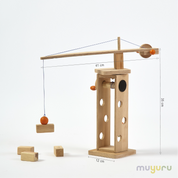 Montessori Manyetik Ahşap Vinç