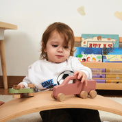 Ahşap Pastel Kamyonet Oyuncak (Pembe)