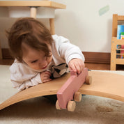 Ahşap Pastel Kamyonet Oyuncak (Pembe)