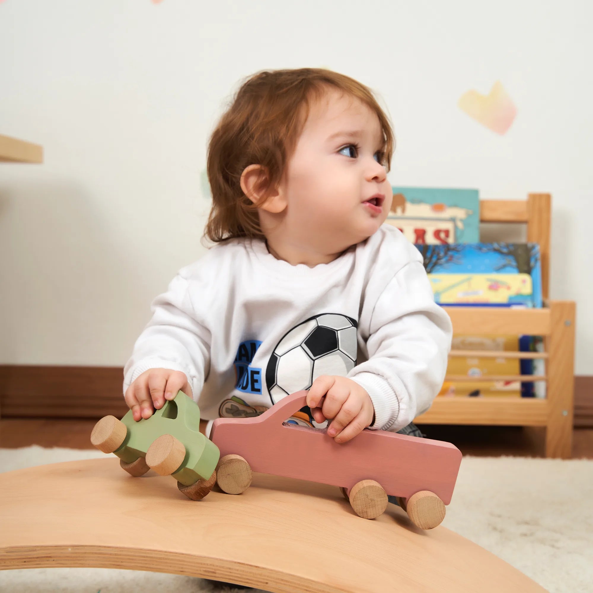 Ahşap Pastel Kamyonet Oyuncak (Pembe)