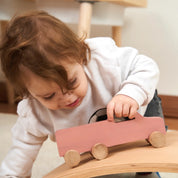 Ahşap Pastel Kamyonet Oyuncak (Pembe)