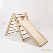 Montessori Pikler Üçgeni + Kaydırak İkili Tırmanma Seti