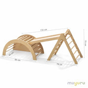 Montessori Üçlü Pikler Seti (6'sı 1 Arada Salıncaklı)