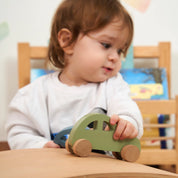 Ahşap Klasik Araba Oyuncak (Yeşil)