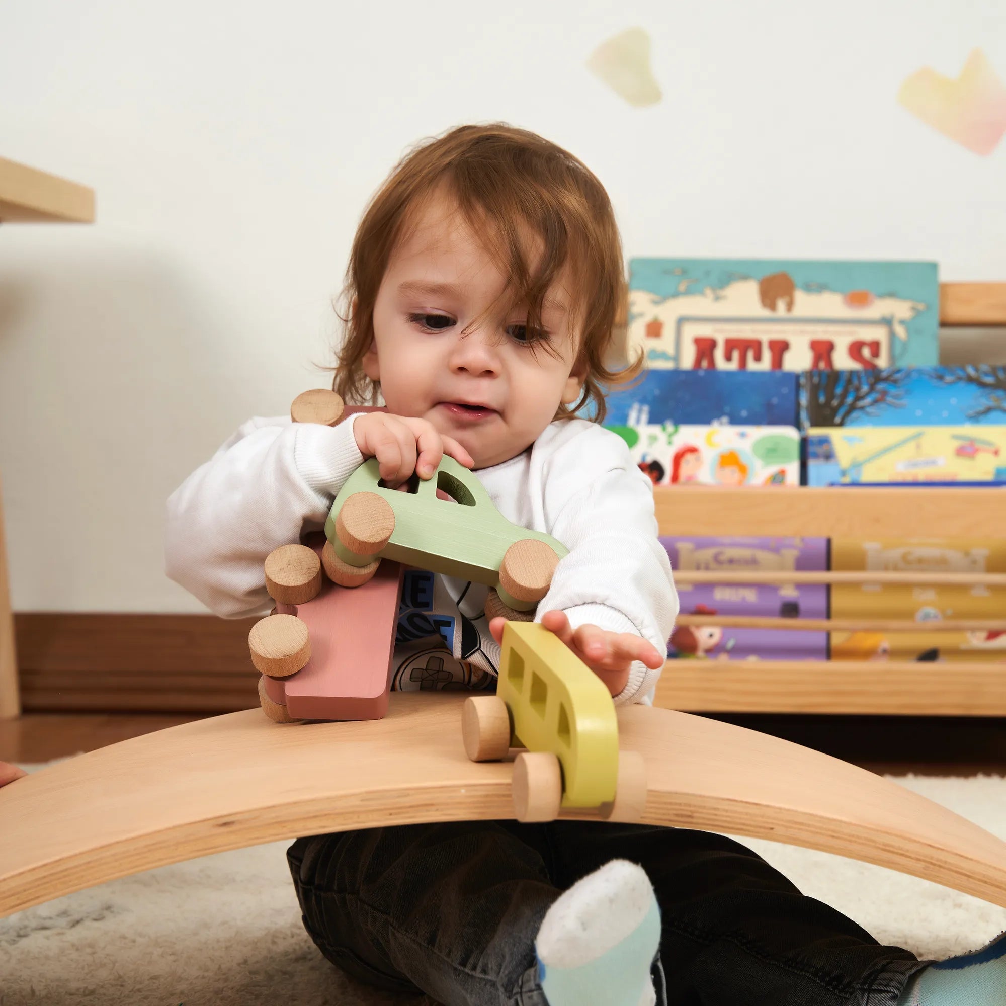 Ahşap Klasik Araba Oyuncak (Yeşil)