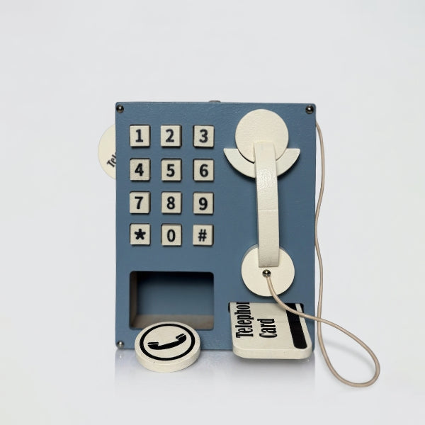 Ahşap Oyuncak Vintage Telefon