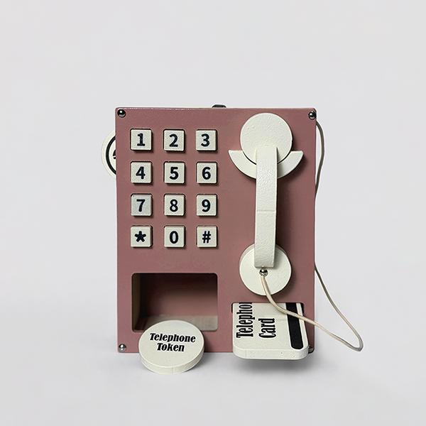 Ahşap Oyuncak Vintage Telefon