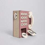 Ahşap Oyuncak Vintage Telefon
