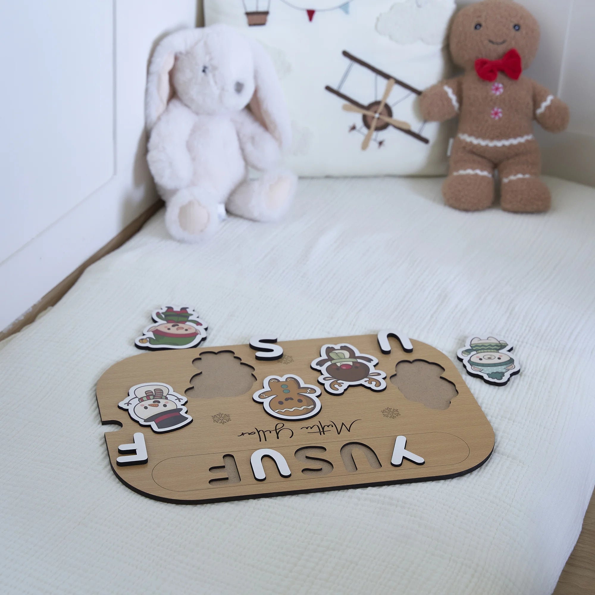 Yeni Yıl Karakterleri Puzzle (Mdf)