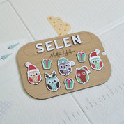 Baykuş Desenli Yeni Yıl Puzzle (Mdf)