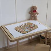 Baykuş Desenli Yeni Yıl Puzzle (Mdf)