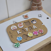 Yeni Yıl Ağacı Süslemeli Puzzle (Mdf)