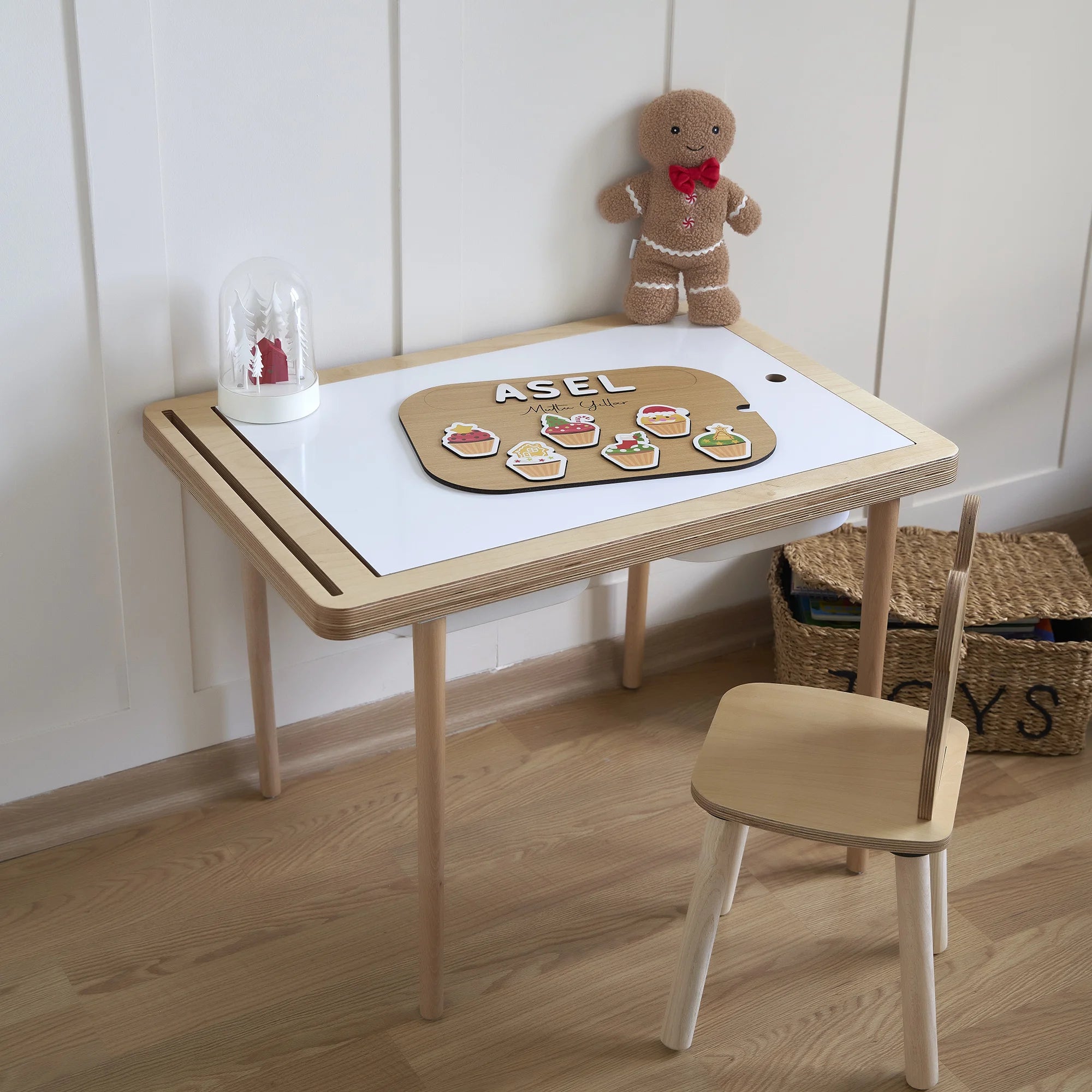 Kapkek Desenli Yeni Yıl Puzzle (Mdf)