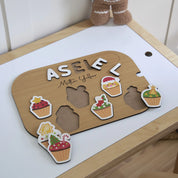 Kapkek Desenli Yeni Yıl Puzzle (Mdf)