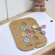 Ağaç Desenli Yeni Yıl Puzzle (Mdf)