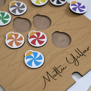 Ağaç Desenli Yeni Yıl Puzzle (Mdf)