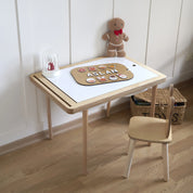 Turuncu Ağaç Süsleri Yeni Yıl Puzzle (Mdf)