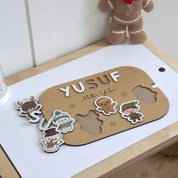 Yeni Yıl Karakterleri Puzzle (Mdf)