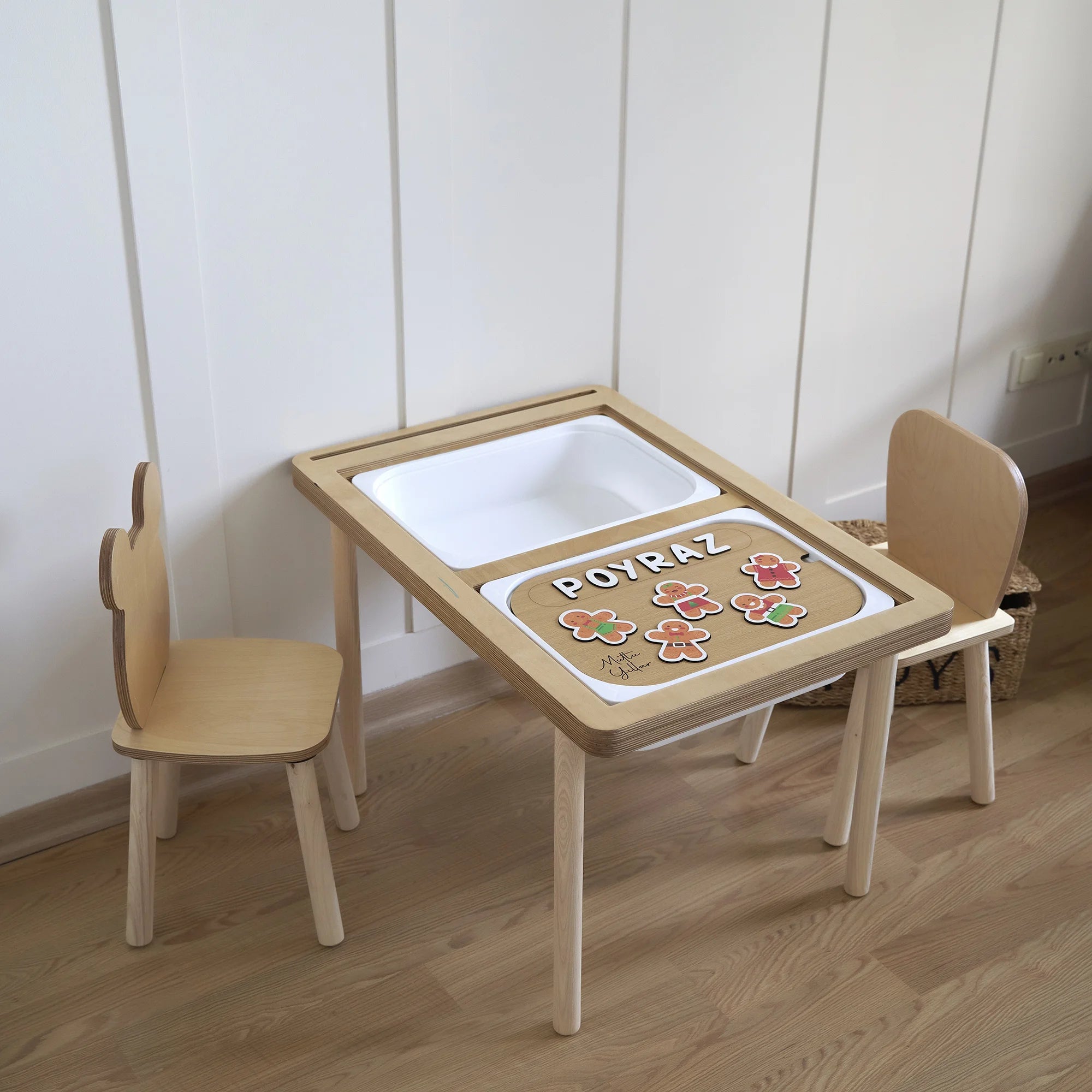 Kurabiye Adam Desenli Yeni Yıl Puzzle (Mdf)