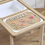 Kurabiye Adam Desenli Yeni Yıl Puzzle (Mdf)