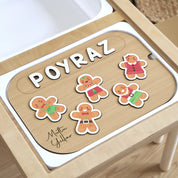 Kurabiye Adam Desenli Yeni Yıl Puzzle (Mdf)