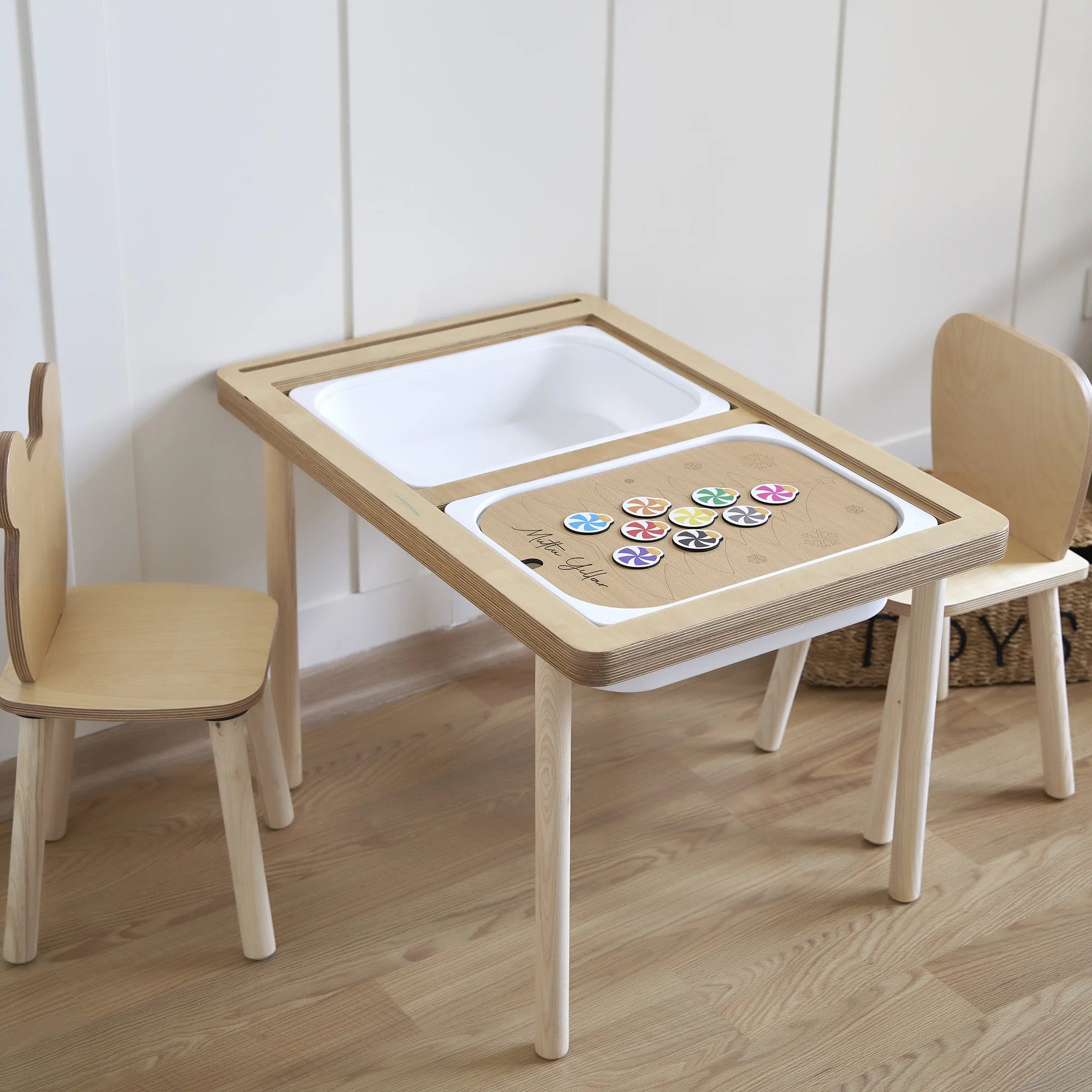 Ağaç Desenli Yeni Yıl Puzzle (Mdf)