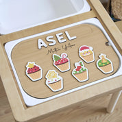 Kapkek Desenli Yeni Yıl Puzzle (Mdf)