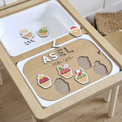 Kapkek Desenli Yeni Yıl Puzzle (Mdf)