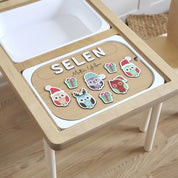 Baykuş Desenli Yeni Yıl Puzzle (Mdf)